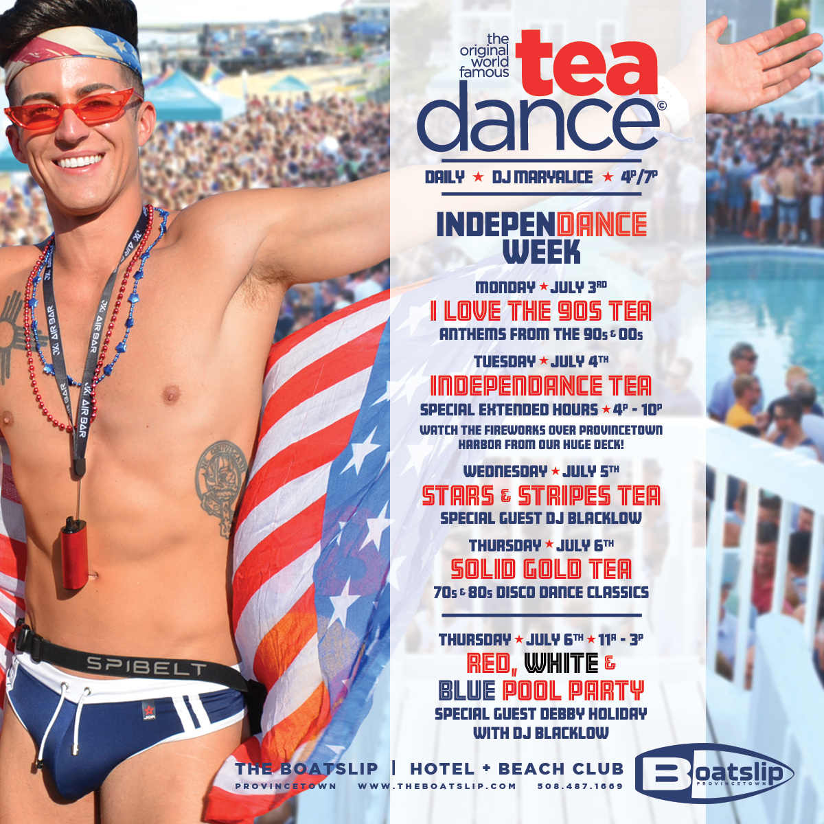 Stars & Stripes Tea Dance with Producer, Remixer, and DJ Blacklow