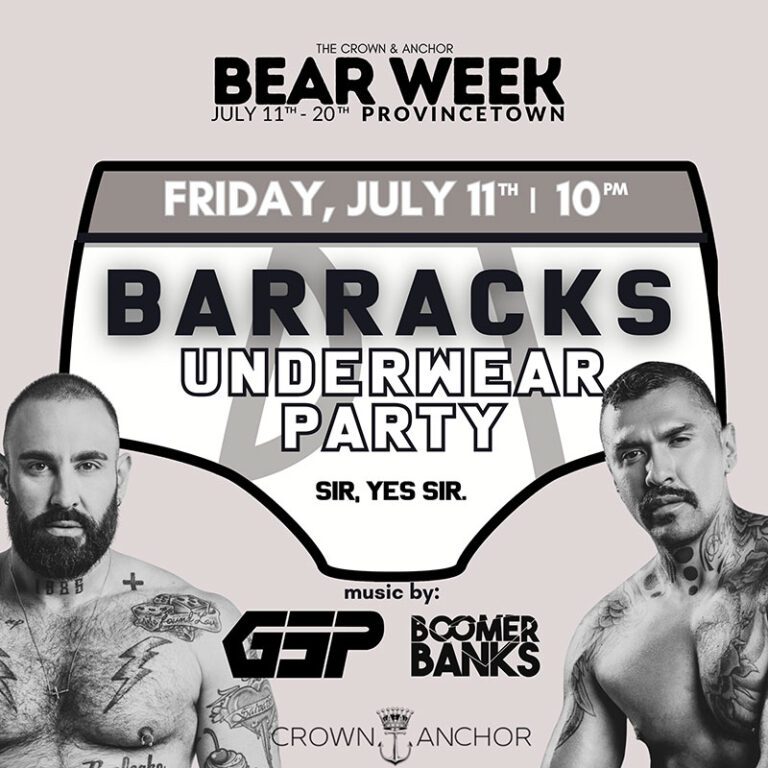 Barracks Underwear Party with GSP & Boomer Banks Provincetown
